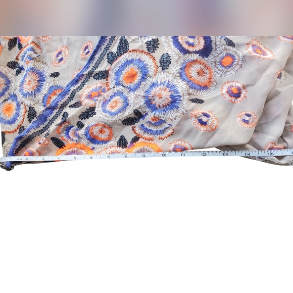 🌙HP🌙Moon Collection Sheer Floral Boho Blouse  Large - Picture 6 of 13